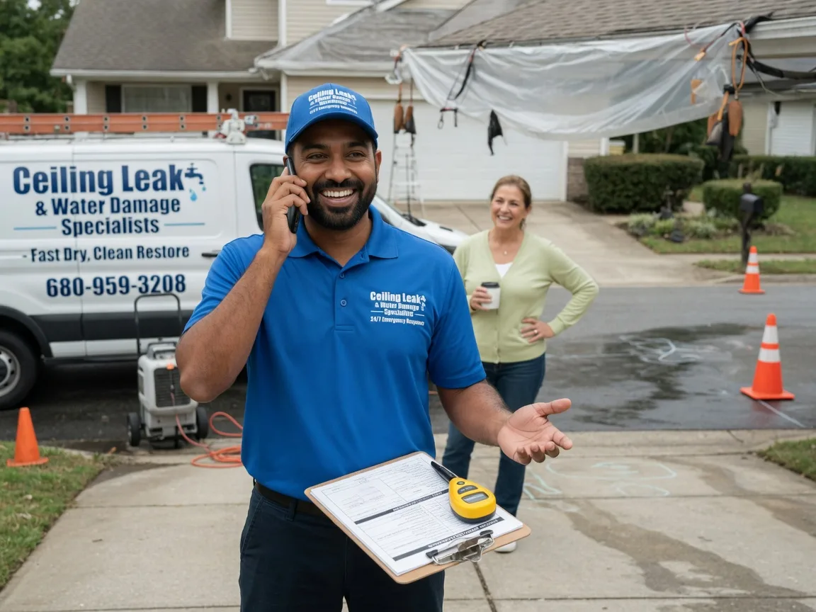 Ceiling Leak Cleanup Belleville, IL FAQs